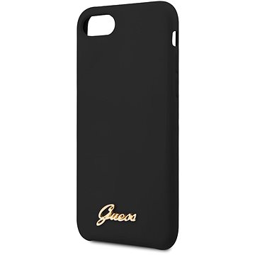 Obrázok GUHCI8LSLMGBK Guess Retro Silikonový Kryt pro iPhone 8/SE2020 Black