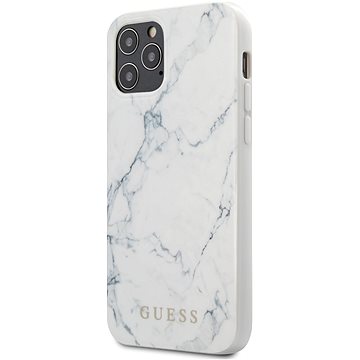 Obrázok Puzdro Guess pre iPhone 12 Pro/12 Max GUHCP12MPCUMAWH silikónové, biele