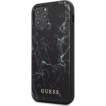 Obrázok Puzdro Guess pre iPhone 12 Pro/12 Max GUHCP12MPCUMABK silikónové, čierne