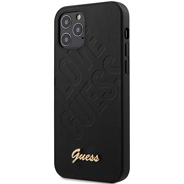 Obrázok Puzdro Guess pre iPhone 12 Pro/12 Max GUHCP12MPUILGBK silikónové, čierne