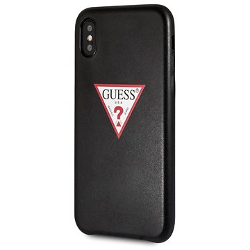 Obrázok GUHCI65PTPUBK Guess PU Leather Case Triangle Black pro iPhone XS Max