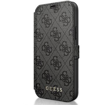 Obrázok Puzdro Guess pre iPhone 12 Pro/12 Max GUFLBKSP12M4GG knižkové, sivé