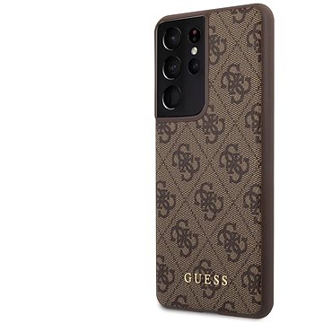 Obrázok GUHCS21LG4GFBR Guess 4G Zadní Kryt pro Samsung Galaxy S21 Ultra Brown