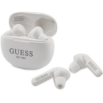 Obrázok Guess Bluetooth 5.0 4H Stereo slúchadlá GUTWS1CWH Biele