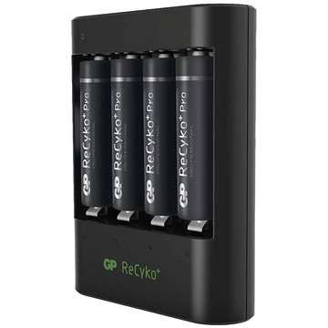 Obrázok GP USB nabíječka baterií U421 + 4× AA GP ReCyko+ Pro (1604642102)