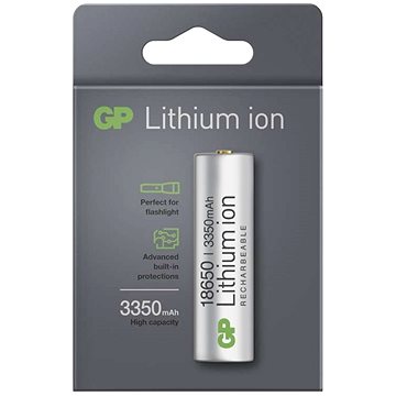 Obrázok Nabíjacia batéria GP Lithium-ion 18650 3350mAh PCM , EM_1020072330