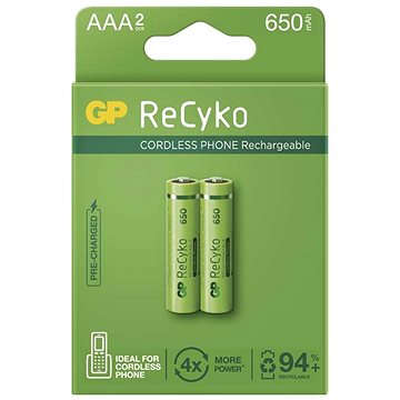 Obrázok Nabíjacia batéria GP ReCyko Cordless (AAA) 2 ks , EM_1032122061