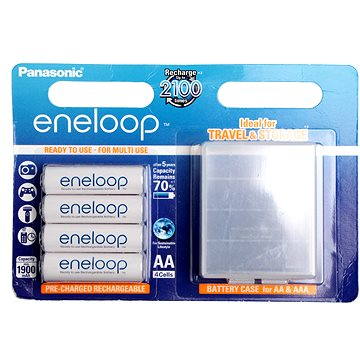 Obrázok Panasonic Eneloop 4xAA NiMH 1900mAh + púzdro