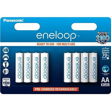 Obrázok Panasonic eneloop AA 1900 mAh 8 ks (HR-3UTGB-8BP)