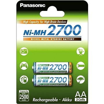 Obrázok Panasonic eneloop NiMH AA 2700mAh 2ks (HR-3U-4BP (2700))