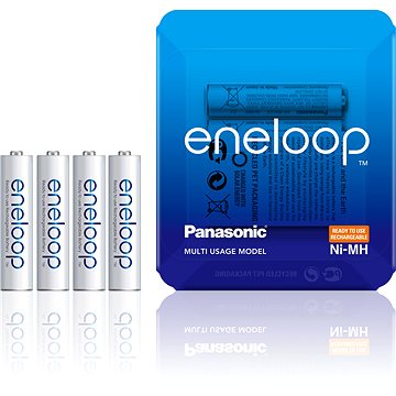 Obrázok Mikrotužkový akumulátor typu AAA NiMH Panasonic eneloop HR03 Storage BK-4MCCE/4LE, 750 mAh, 1.2 V, 4 ks