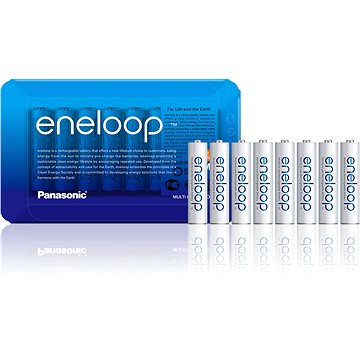 Obrázok 1x8 Panasonic Eneloop Micro AAA 750 mAh Sliding Pack, BK-4MCCE/8LE