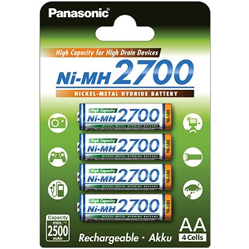 Obrázok Batéria Avacom Panasonic AA 2700 mAh nabíjecí tužkový článek Ni-Mh (Blistr) - 4ks