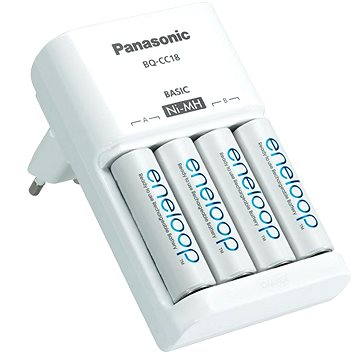 Obrázok Panasonic Basic Charger + eneloop AA 1900 mAh 4 ks (MQN04-E-4-3UTGB)