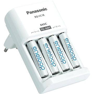 Obrázok Panasonic Basic Charger + enelooAp AAA 750 mAh 4 ks (MQN04-E-4-4UTGB)