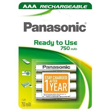 Obrázok Panasonic Ready to Use AAA HHR-4MVE/4BC 750 mAh 3 + 1 ZADARMO (HHR-4MVE/4B1 3+1)