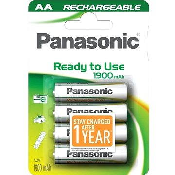 Obrázok Panasonic Ready to Use AA HHR-3MVE/4B1 1900 mAh 3+ 1 ZADARMO (HHR-3MVE/4B1 1900 mAh 3+1)