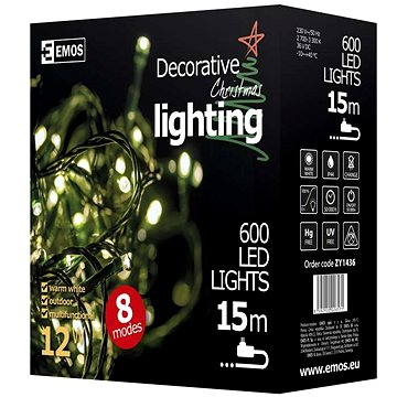 Obrázok Emos 600 LED Xmas CLASSIC MF (8592920026571)