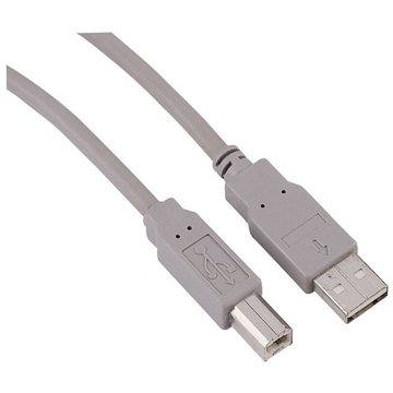 Obrázok Hama 29099 USB 2.0 kábel typ A-B 1,8m, šedý