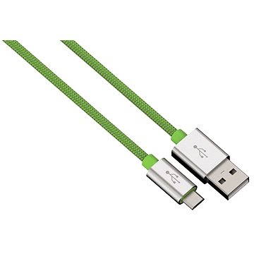 Obrázok Hama Color Line USB A - USB micro B, 1 m, zelený (80514)