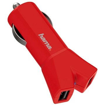 Obrázok Hama Color Line USB AutoDetect 3,4 A, červená (80553)