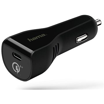 Obrázok Hama rychlá USB nabíječka do vozidla, USB-C, Quick Charge 4+ / Power Delivery, 27 W, 178274