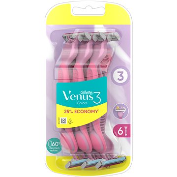 Obrázok Gillette Simply Venus 3 Plus Pink 6 ks (7702018426232)