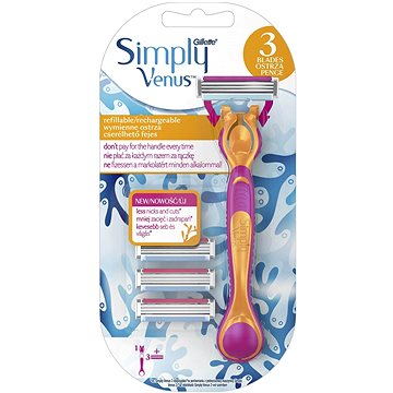 Obrázok Gillette Venus Simply + 3 hlavice (7702018366286)