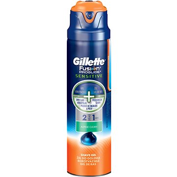 Obrázok GILETTE Fus ProGlide Sensitive Gel na holenie 2v1 Alpine Clean 170ml