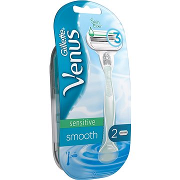 Obrázok GILLETTE Venus Smooth Sensitive strojek + hlavice 2 ks (7702018486939)