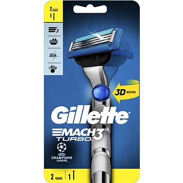 Obrázok GILLETTE Mach3 Turbo Flexball + hlavica 2 ks (7702018514229)