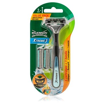 Obrázok Wilkinson Sword Xtreme 3 Hybrid holiaci strojček náhradné čepieľky 4 ks 