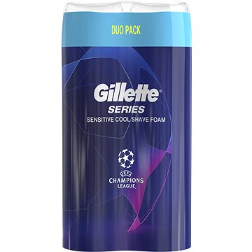 Obrázok Gillette Series Sensitive Cool pena na holenie pre mužov 2 x 250 ml