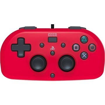 Obrázok HORI Wired Mini Gamepad červený - PS4 (4961818028418)