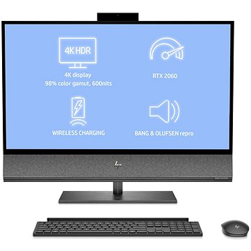 Obrázok HP ENVY All-in-One 32-a0005nc; i7-9700 32GB DDR4;1TB SSD+2TB/540032GB NVMe;WiFi;GeF RTX2060-6GB;usb key+mou;Win10-black 9LZ04EA#BCM