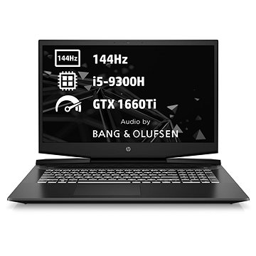 Obrázok HP NTB Pavilion Gaming 17-cd0102nc;17.3 FHD AG;Core i5-9300H;16GB DDR4;512GB SSD;Nvidia GTX 1660Ti;WIN 10 1X2L1EA#BCM