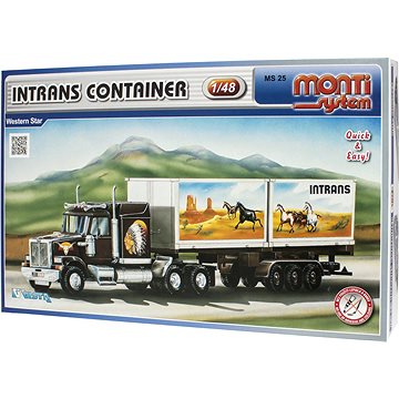 Obrázok Beneš a Lát a.s. Monti System 25 Western Star Intrans Container 1 : 48