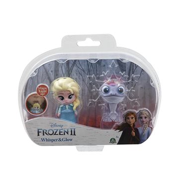 Obrázok Frozen 2:  svítící mini panenka - Elsa Travelling & Fire Spirit (8056379084723)