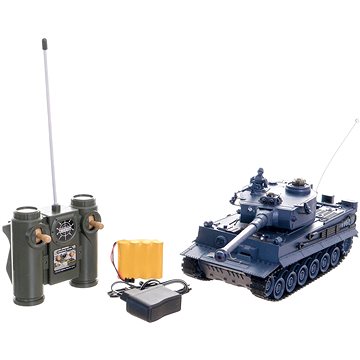 Obrázok Teddies Tank RC 33 cm TIGER Aj 27MHz so zvukom a svetlom
					
				