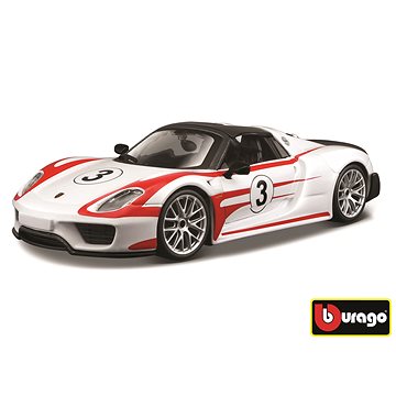 Obrázok Bburago Race Porsche 918 Weissach 1:24
					
				