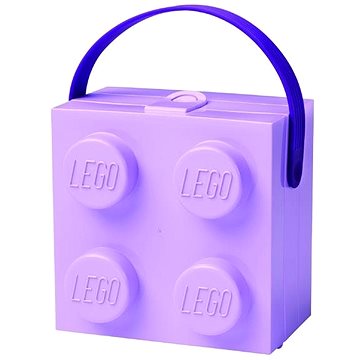 Obrázok Fialový úložný box s rukoväťou LEGO®