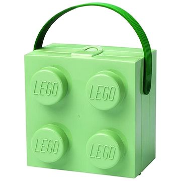 Obrázok Svetlozelený úložný box s rukoväťou LEGO®