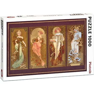 Obrázok Metalické puzzle PIATNIK 1000 dílků - Gustav Klimt, Panna