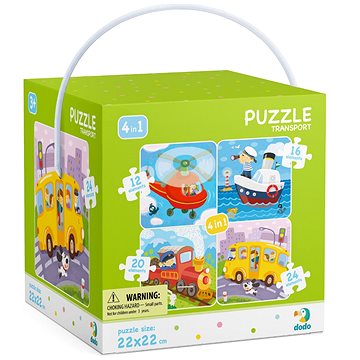 Obrázok Puzzle 4 v 1 Transport (4820198240349)