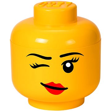 Obrázok Žltý úložný box v tvare hlavy LEGO® Winky L