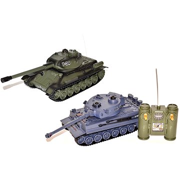 Obrázok Tank RC 2ks 36cm tanková bitva na baterie 27MHZ a 40MHz se zvukem se světlem v krabici