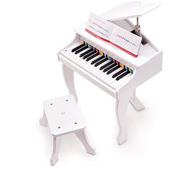 Obrázok Hape Deluxe piano, bílé (6943478019485)