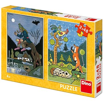 Obrázok DINO - Josef Lada: Rozprávky 2X48 Puzzle Nové