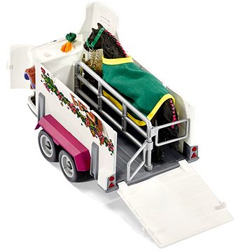 Obrázok SCHLEICH 42346 Pick-up s přívěsem a koněm