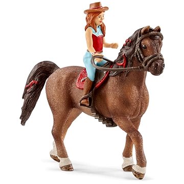 Obrázok Schleich Zrzka Hannah a kůň Cayenne (4055744036132)